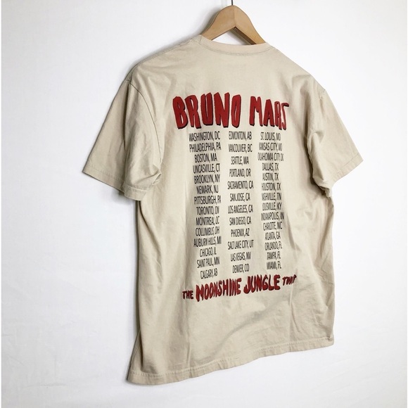 Bruno Mars moonshine jungle tour band Tee. - Picture 6 of 8